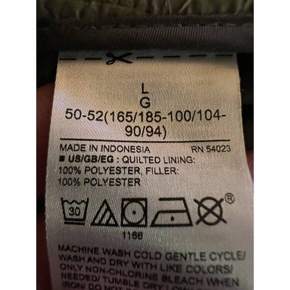 Vintage Y2K Gap 1969 army green utility parka jacket removable quilted liner L - Picture 12 of 16